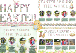 🌍🐣 Easter Bulletin Board: “Easter Around the World” – 57 Elements! 🐰🌷