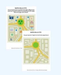 "Cerca e memorizza i punti di riferimento sulla mappa"