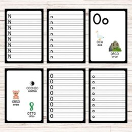 Schede per imparare a scrivere le lettere dell’alfabeto - Back to school