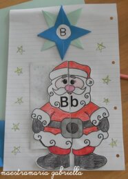 Lettera B di Babbo Natale