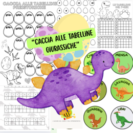 “Rompi l’uovo e trova il risultato delle tabelline!” 🦖