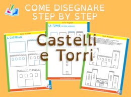 Come disegnare step by step: castello con torri
