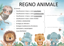 SCIENZE - Il regno animale