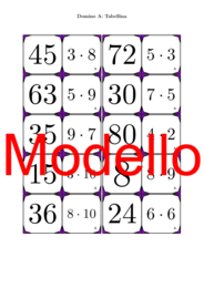 Domino | Tabellina | Attività Matematica