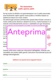 Come misuravano gli Egizi? un percorso interattivo per scoprire e per fare; classi 3-5