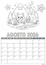 CALENDARIO 2026 per la classe – Da colorare