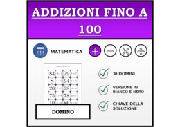 Domino | Addizioni fino a 100 | Attività Matematica