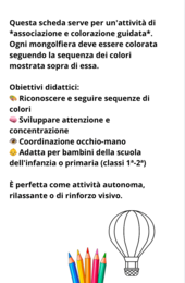 Associazione e colorazione guidata: Pedagogista & Teacher FRANCY