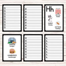 Schede per imparare a scrivere le lettere dell’alfabeto - Back to school