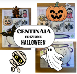 🎃 Numeri con le Centinaia – Scheda di Halloween per la Scuola Primaria 👻