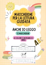 Mascherine segna rigo per la lettura