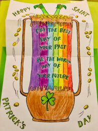 St. Patrick's Day Folding Surprise