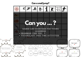 CAN YOU ... ? set for young learners FREE TIME ACTIVITIES