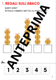 Compiti di Natale di matematica classe prima