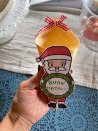 Calendario dell'avvento o porta caramelle o segnaposto natalizio