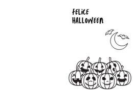 Biglietti da piegare. Halloween