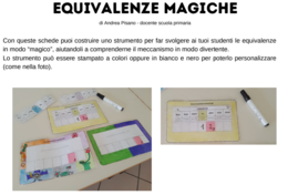 EQUIVALENZE MAGICHE - Strumento didattico per unità di misura ed equivalenze