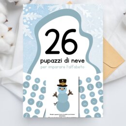 Il pupazzo di neve - Gioco per imparare l'alfabeto