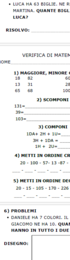 Verifiche di Matematica Inclusive (Fino al 9000): Composizione, Calcolo e Problemi | Materiale Inclusivo