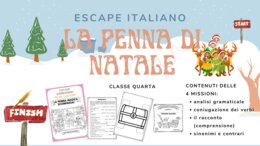 La Penna di Natale: escape italiano classe quarta