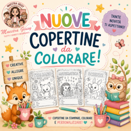 Copertine Quaderni Classe Prima – Bosco Fatato | Da Colorare