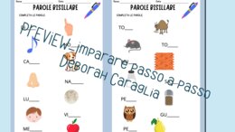 Attività di Letto-scrittura: impariamo a leggere e scrivere con le parole bisillabe