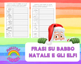 CREA FRASI SU BABBO NATALE E GLI ELFI