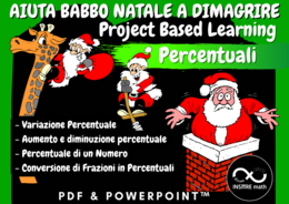 Progetto di Matematica per Natale - Percentuali - Project Based Learning - Aiuta Babbo Natale a dimagrire