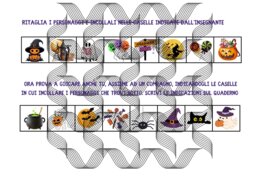 RETICOLO DI HALLOWEEN - con indicazioni dell'insegnante e da svolgere con un compagno