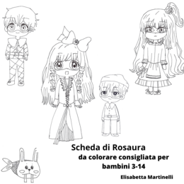 Scheda di Rosaura da colorare