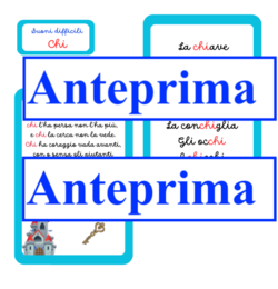 Nomenclature dei suoni difficili per leggere e per scrivere-chi/che