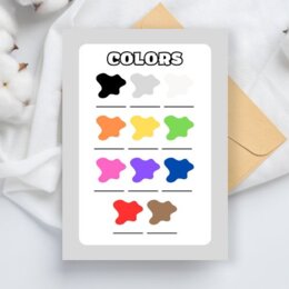 Scheda didattica sui colori in inglese