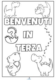 POSTER COLLABORATIVO "BENVENUTI IN TERZA" TEMA DINOSAURI
