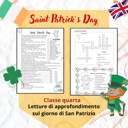 Saint Patrick's Day - lettura di approfondimento in inglese ed esercizi