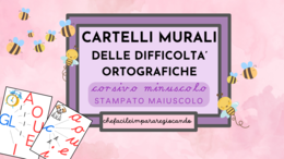 CARTELLI MURALI DELLE DIFFICOLTA' ORTOGRAFICHE PRINCIPALI
