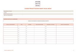 Scheda di progettazione per Smart Visual Media