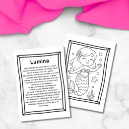 Storie ad alta leggibilità sulle sirene con disegni da colorare