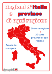 Regioni d'Italia e province per ogni regione