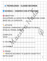 Quaderno tecnologia classe seconda scuola primaria con verifica e rubrica di valutazione (prima parte)