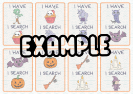 I have/I search - Halloween CARDS