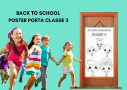 Poster PORTA da colorare CLASSE 3