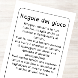 Gioco per imparare numeri e colori