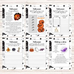 Schede didattiche Halloween classe terza, quarta e quinta (Samhain, Ognissanti, Los dias de los muertos)