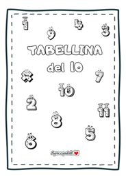 Tabellina del 10. Il quaderno delle tabelline