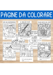 💛 Pagine da Colorare per Dire “Auguri Papà!”