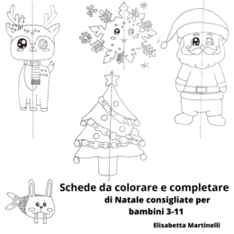 Scheda dell'albero di Natale da colorare e completare