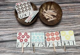 Imparare i numeri giocando_conta le ciambelle con le flashcards!
