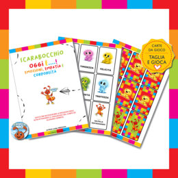 Gioco carte in minuscolo - Scarabocchio oggi è...
