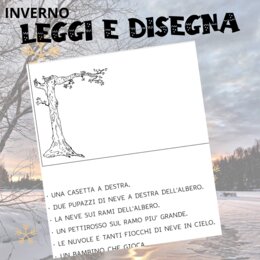 INVERNO: LEGGI E DISEGNA
