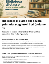 BIBLIOTECA DI CLASSE: CREAZIONE VELOCE E GESTIONE PRATICA SENZA STRESS